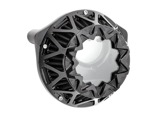 Crossfire Air Cleaner Kit - Black. Fits Touring 2017-2024 & Softail 2018-2024 - Arlen Ness