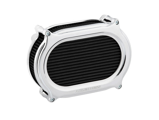 Stage 2 Oval Performance Air Cleaner Kit - Chrome. Fits Touring 2017-2024 & Softail 2018-2024 - Arlen Ness