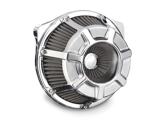 Beveled Air Cleaner Kit - Chrome. Fits CVO Touring 2023up, Street Glide & Road Glide 2024up, Touring 2025up & Softail 2025up - Arlen Ness