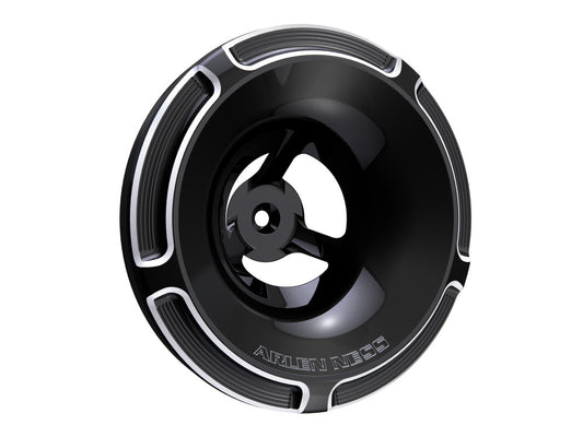 65° & 95° Velocity Beveled Air Filter Cover - Black - Arlen Ness