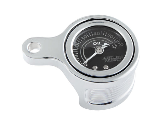 Method Oil Pressure Gauge - Chrome. Fits Milwaukee-Eight 2017up. - Arlen Ness