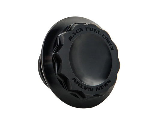 12 Point, Right Hand Vented Screw-In Fuel Cap - Black. Fits H-D Big Twin 1996up & Sportster 1996-2021 - Arlen Ness
