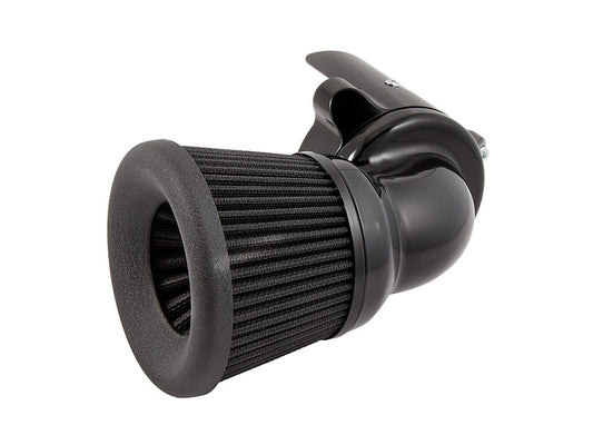 90 Degree Velocity Air Cleaner Kit - Black. Fits Indian Touring & Cruiser 2014up with 111ci or 116ci Thunderstroke Engines. - Arlen Ness