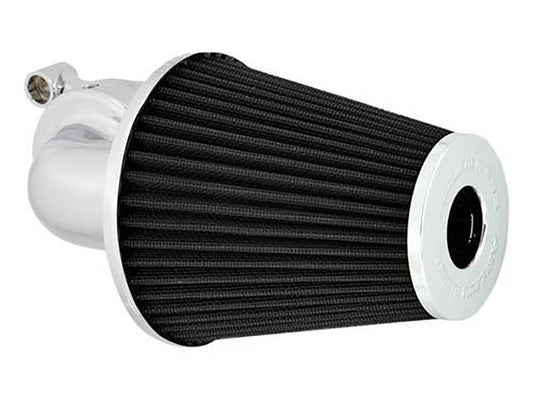90deg Monster Sucker Air Cleaner Kit - Chrome. Fits Touring 2017-2024 & Softail 2018-2024 - Arlen Ness
