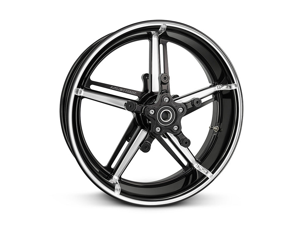 18in. x 5.5in. Fat Factory 24 Replica Wheel - Gloss Black. Fits Touring 2024up - Arlen Ness