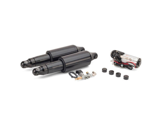 Rear Air Shock Absorbers - Black. Fits Touring 2009up. - Arnott Motorcycle Air Suspension