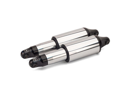 Rear Air Shock Absorbers - Chrome. Fits Touring 2009up. - Arnott Motorcycle Air Suspension