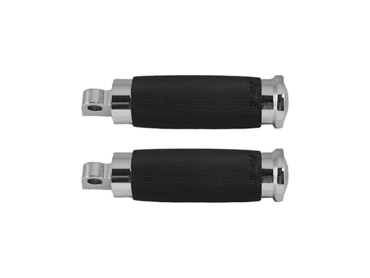 Custom Contour Footpegs - Chrome. Fits H-D. - Avon Grips