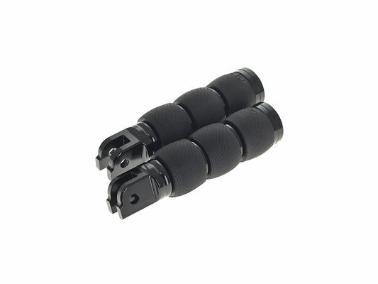 Air Cushion Footpegs - Black. Fits Softail 2018up Front Rider - Avon Grips