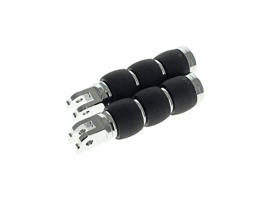 Air Cushion Footpegs - Chrome. Fits Softail 2018up Front Rider - Avon Grips