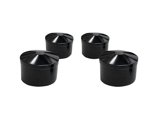 Smooth Head Bolt Covers - Black. Fits Big Twin 1985-2017 & Sportster 1986-2021 - Avon Grips