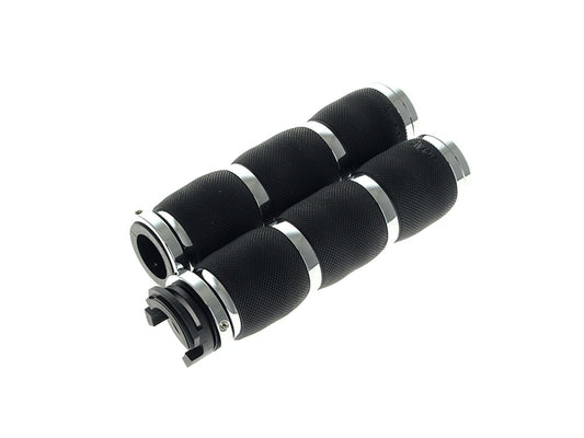Air Cushion Handgrips - Chrome. Fits Indian Scout 2015-2024 - Avon Grips