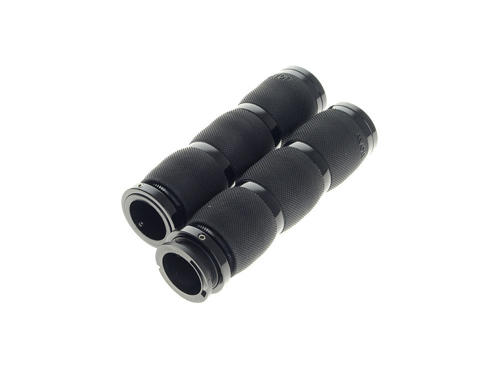 Air Cushion Handgrips - Black. Fits Indian Touring Bikes 2018up - Avon Grips