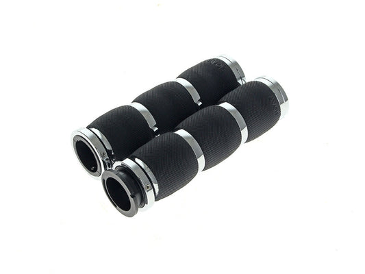 Air Cushion Handgrips - Chrome. Fits Indian Touring Bikes 2018up - Avon Grips