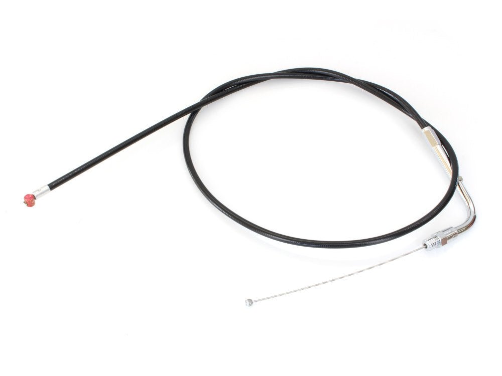 35in. Long Black Vinyl Throttle Cable. Fits Big Twin 1990-1995 - Barnett Clutches