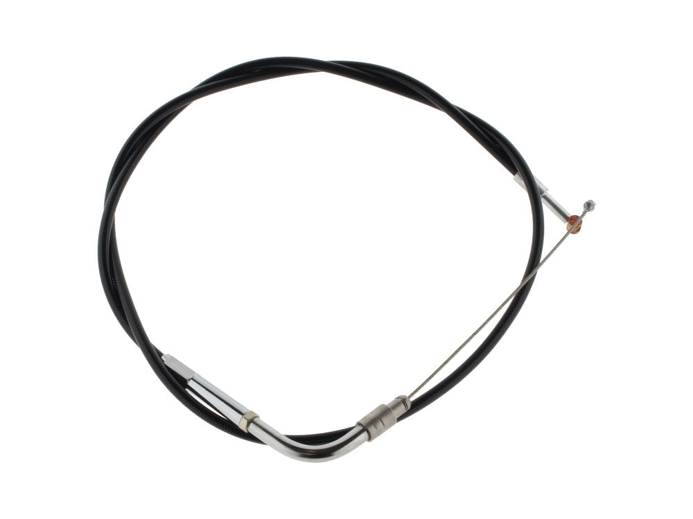 34in. Long Black Vinyl Throttle Cable. Fits Big Twin 1996-2017 - Barnett Clutches