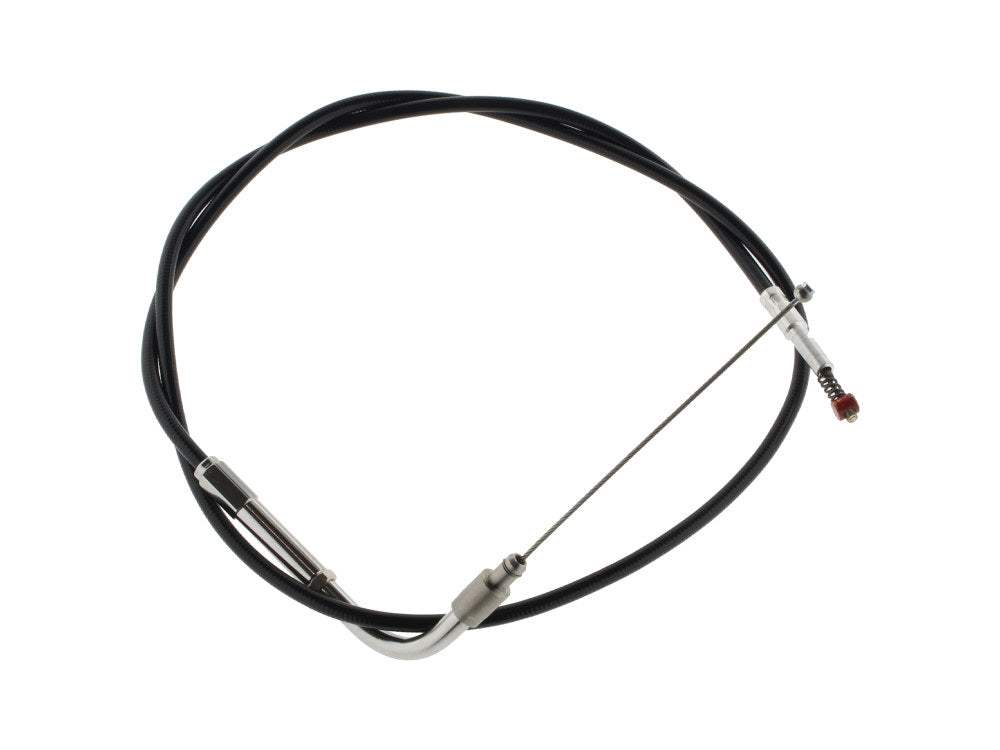 34in. Long Black Vinyl Idle Cable. Fits Big Twin 1996-2017 - Barnett Clutches