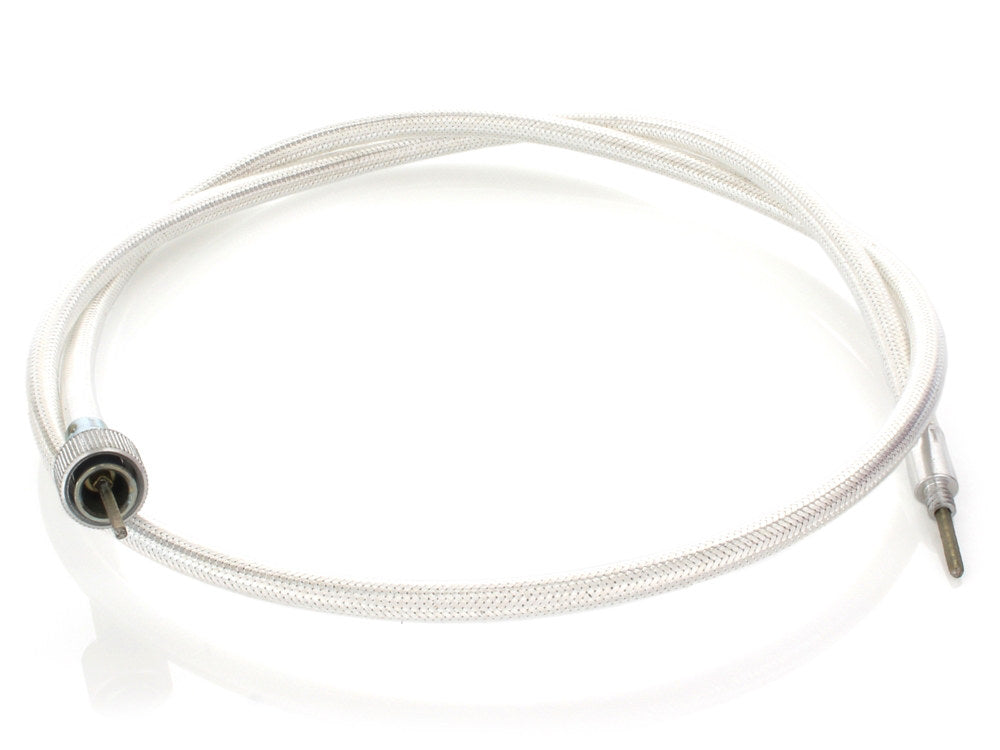 45in. Speedo Cable with 16mm Nut - Platinum Braided. - Barnett Clutches