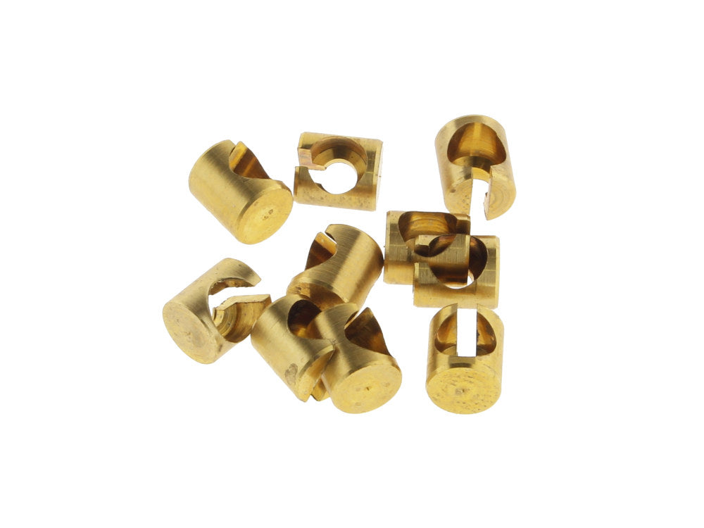 Throttle & Idle Cable Ferrules - Pack of 10. Fits most Big Twin 1974-2017 & Sportster 1974-2021 - Barnett Clutches