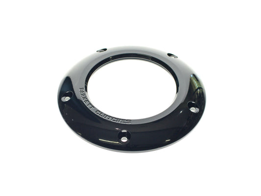Scorpion Series Clear Derby Cover - Black. Fits Softail 2018up - Barnett Clutches
