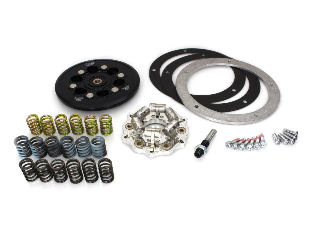 Lock-Up Pressure Plate Kit. Fits Most Big Twin 1998-2017, Using OEM Cable Clutch. - Barnett Clutches