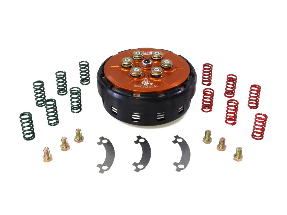 Complete Scorpion Billet Clutch with Basket. Fits Softail 2018up & Touring 2021up With Cable Clutch. - Barnett Clutches
