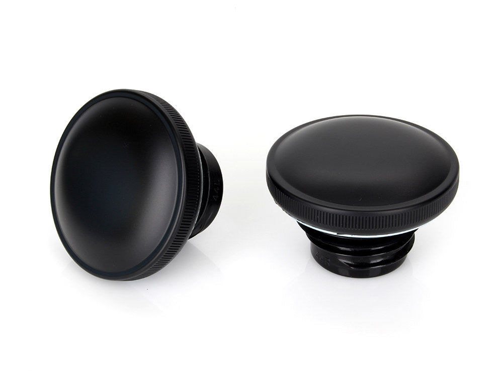 Screw-In Fuel Caps - Matte Black. Fits H-D 1982-1995. - Rollies Speed Shop