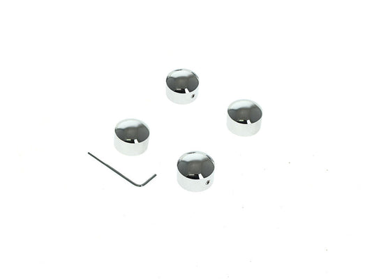 Smooth Head Bolt Covers - Chrome. Fits Big Twin 1985-2017 & Sportster 1986-2021. - Rollies Speed Shop