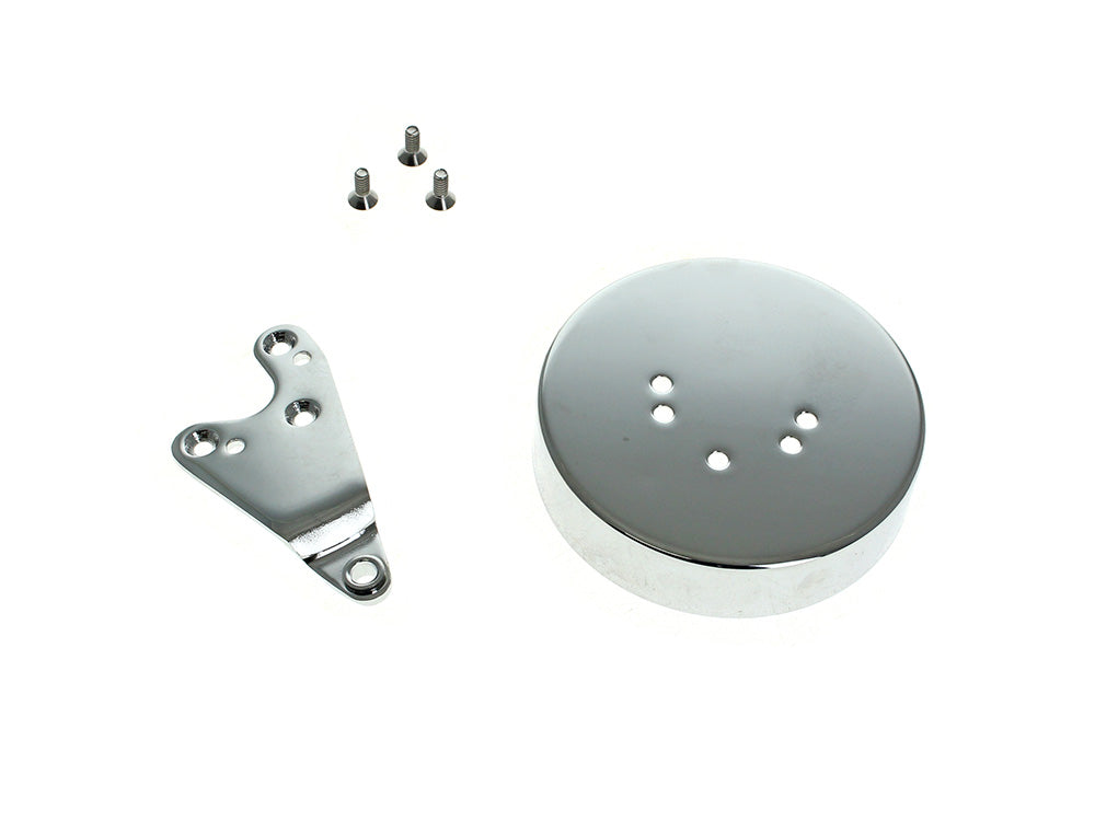 Dust Shield & Shift Lever Kit - Chrome. Fits FLH 1952-Early 1979 with 4 Speed Ratchet Lid Transmission. - Rollies Speed Shop