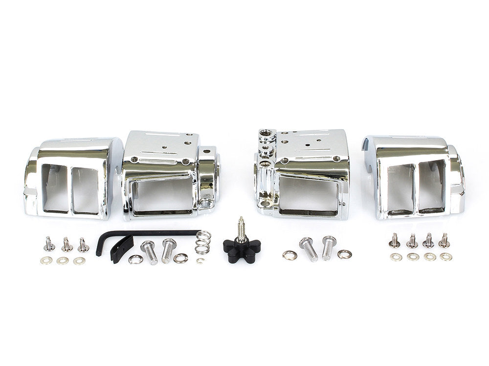 Switch Housings - Chrome. Fits Big Twin & Sportster 1982-1995. - Rollies Speed Shop