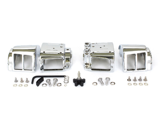 Switch Housings - Chrome. Fits Big Twin & Sportster 1982-1995. - Rollies Speed Shop