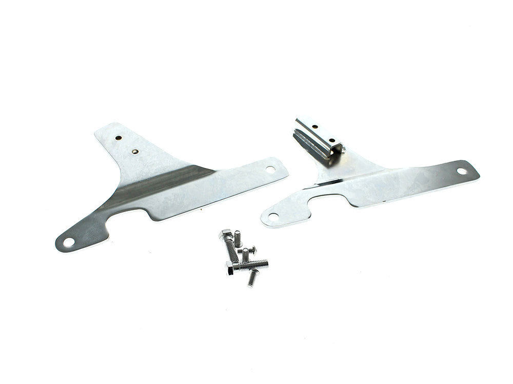 Sissy Bar Side Straps - Chrome. Fits FX Softail 1984-1999 & FXWG 1980-1986 - Rollies Speed Shop
