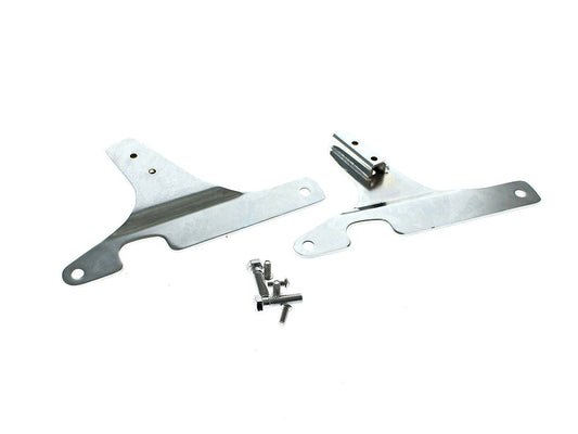 Sissy Bar Side Straps - Chrome. Fits FX Softail 1984-1999 & FXWG 1980-1986 - Rollies Speed Shop