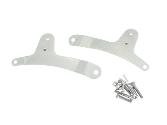 Sissy Bar Side Straps - Chrome. Fits Sportster 1979-1993 - Rollies Speed Shop