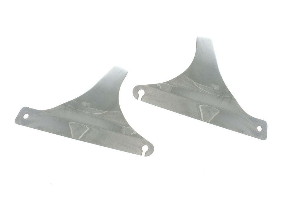 Sissy Bar Side Straps - Chrome. Fits FL Softail 1986-1999 - Rollies Speed Shop