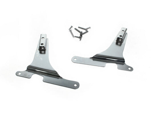 Sissy Bar Side Straps - Chrome. Fits Sportster 1994-2003 - Rollies Speed Shop