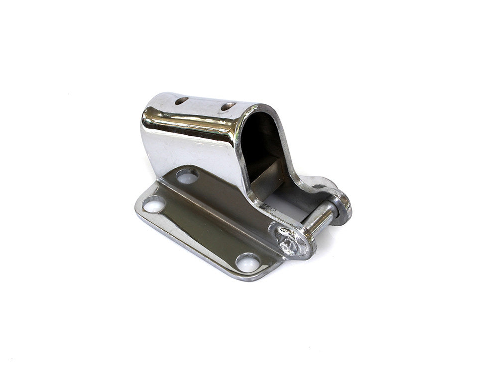 Jiffy Stand Bracket - Chrome. Fits 4Spd Big Twin 1936-1985 & Touring 2009up Models with After Market Controls. - Rollies Speed Shop