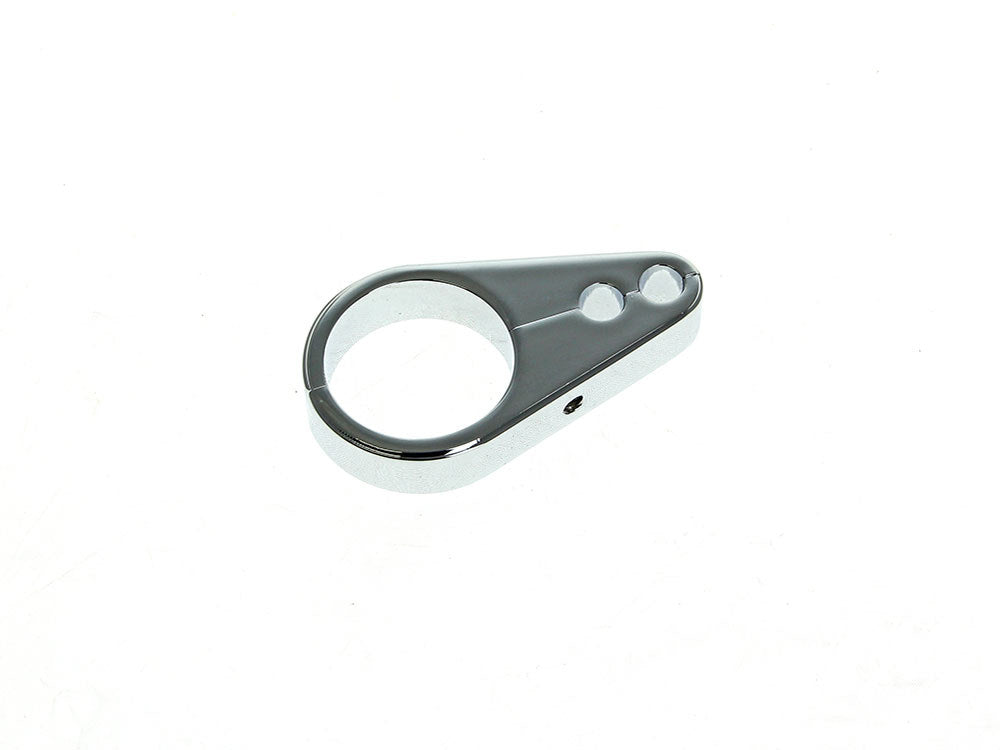 1-1/4in. Cable Clamp with Dual Throttle & Idle Cable Holes - Chrome - Rollies Speed Shop