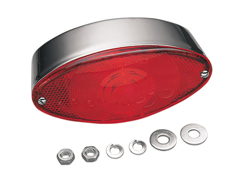 Cats Eye Taillight - Chrome. - Rollies Speed Shop