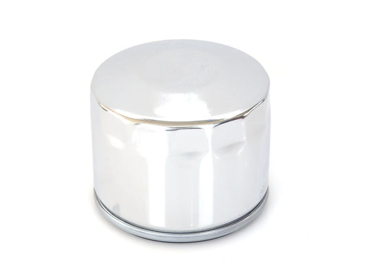 Oil Filter - Chrome. Fits 4Spd Big Twin 1982-1986 & Sportster 1980-1984. - Rollies Speed Shop