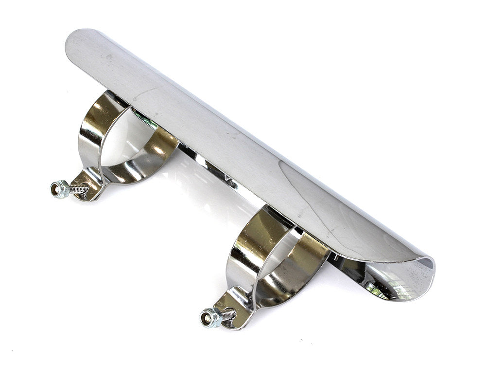 7in. Universal Exhaust Heatshield - Chrome. - Rollies Speed Shop