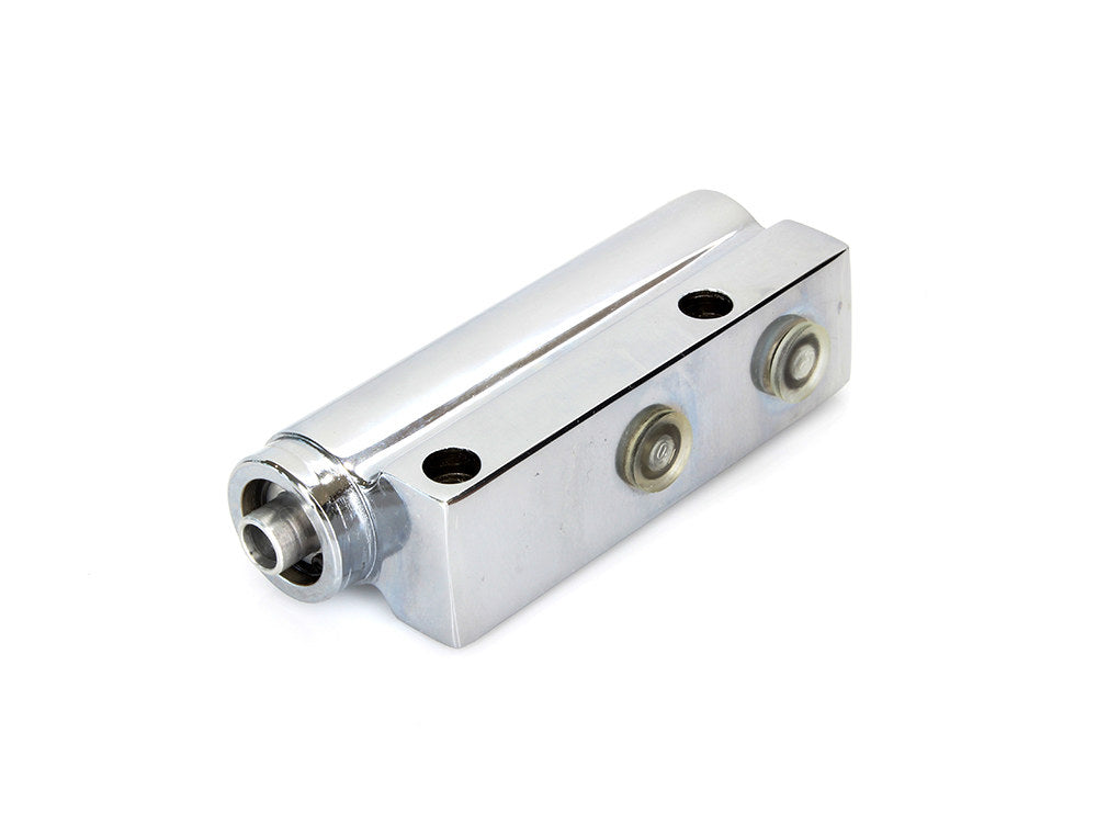 Rear Brake Master Cylinder - Chrome. Fits Big Twin 1982-1986 with Remote Reservoir. - Rollies Speed Shop