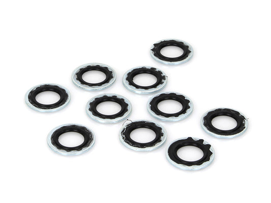 12mm Brake Banjo Washer with Rubber Sealing Washer - Pack of 10. - Rollies Speed Shop