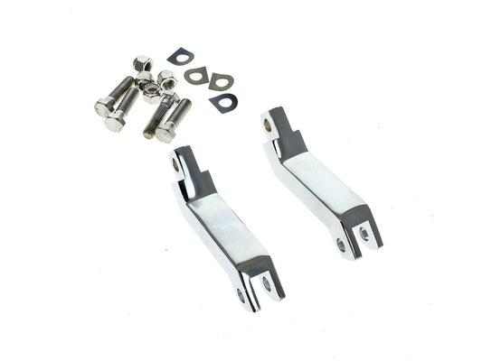 3-1/2in. Male Footpeg Extensions - Chrome. Fits Softail & Dyna Models with Forward Controls - Rollies Speed Shop