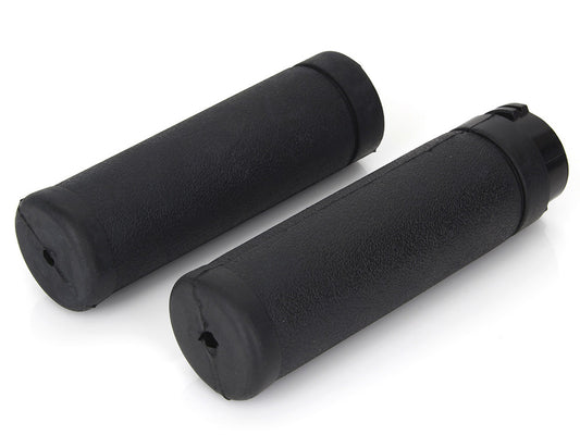 OEM Style Handgrips with Black Rubber. Fits H-D with Throttle Cable. - Rollies Speed Shop