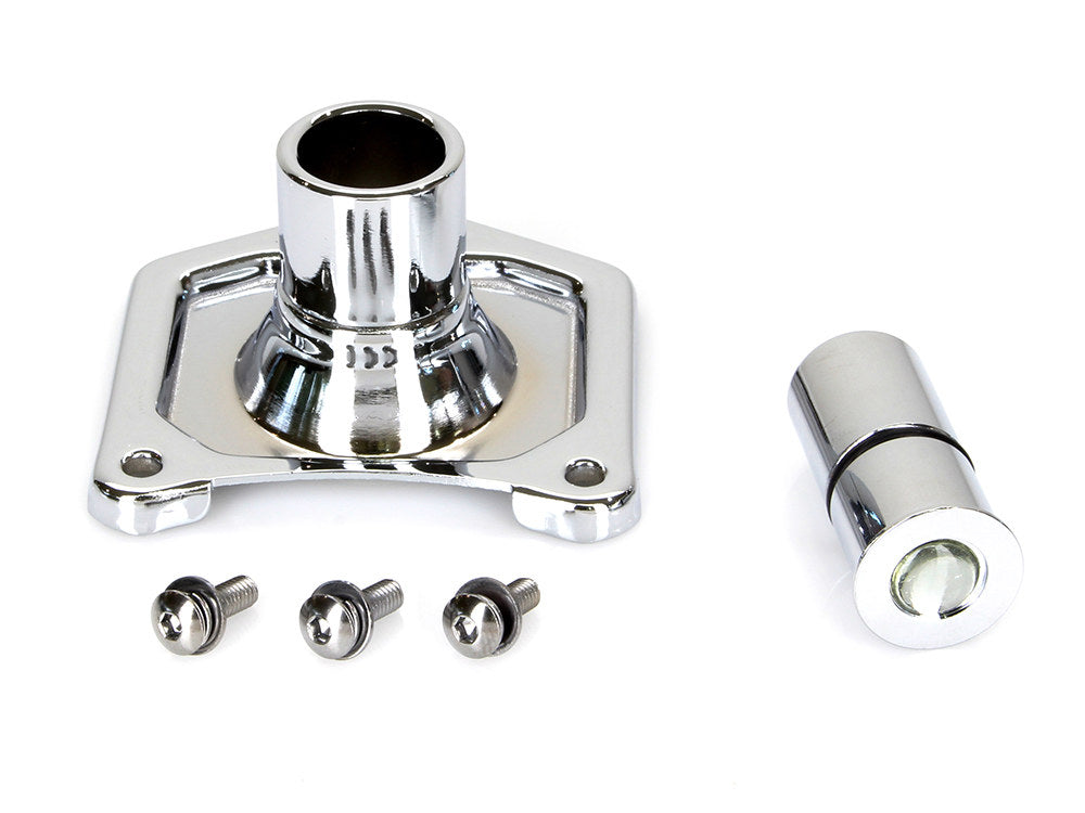 Electric Start Switch - Chrome. Fits Big Twin 1989-2006 & Sportster 1991-2021 with 1200cc Engine. - Rollies Speed Shop
