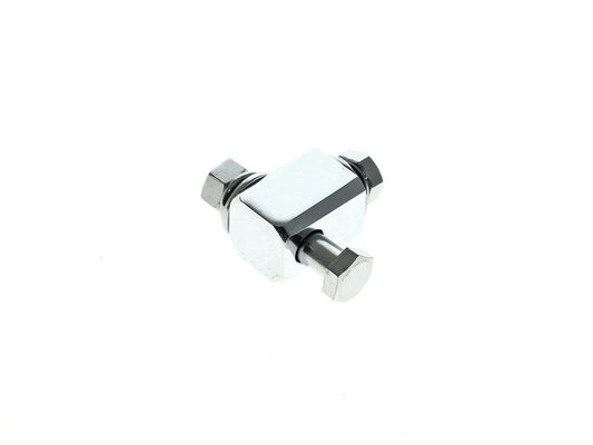 Batz Headlight Mount Block - Chrome. - Rollies Speed Shop