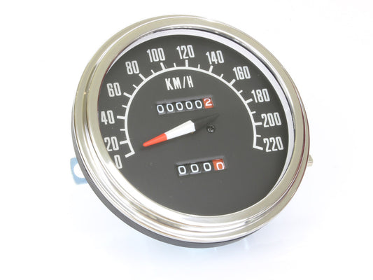 5in. KPH 1968-1984 Style Speedometer. Fits Fat Bob Dash. - Rollies Speed Shop