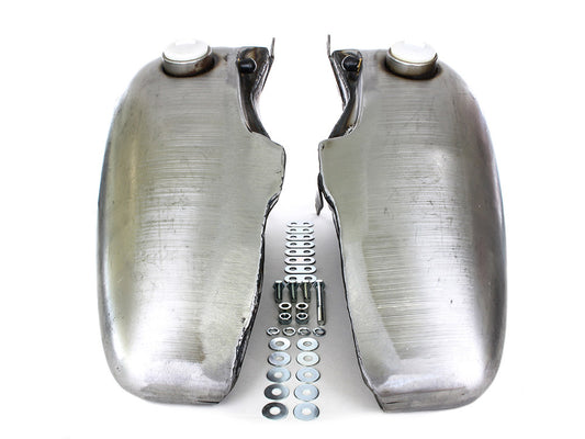 5 Gallon Fuel Tank with provision for OEM Cam-Style Fuel Caps. Fits Big Twin 1936-Early 1984. - Rollies Speed Shop