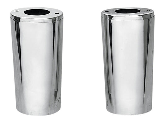 Standard Length Slider Covers - Chrome. Fits FL Softail 1986-2017, Touring 1980-2013 & 4Spd FL 1948-1984. - Rollies Speed Shop